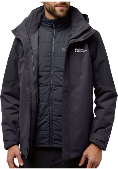 Thumbnail - Jack Wolfskin - Romberg 3In1 Jacket - Doppeljacke Gr L grau