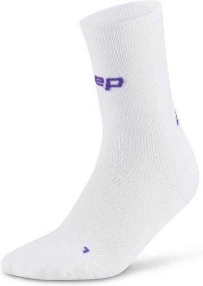 Thumbnail - CEP - Run Ultralight Socks Mid Cut 4.0 - Laufsocken Gr V weiß