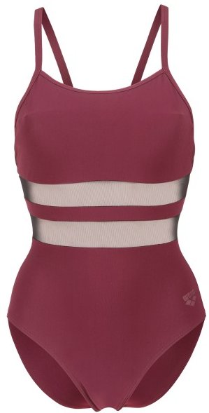 Arena - Women's Mesh Equals Swimsuit Back B - Badeanzug Gr 36 rot