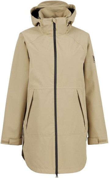 Heber Peak - Women's PinedropsHe. Rain Coat II - Regenjacke Gr 3XL beige