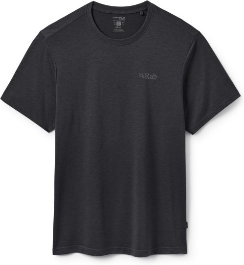 Rab - Crimp Logo Tee - Funktionsshirt Gr S grau/schwarz