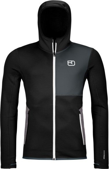 Thumbnail - Ortovox - Fleece Hoody - Fleecejacke Gr S schwarz