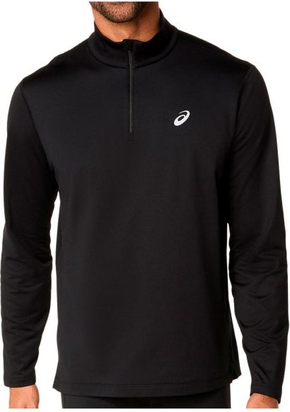 Thumbnail - Asics - Core L/S 1/2 Zip Winter Top - Laufshirt Gr S schwarz