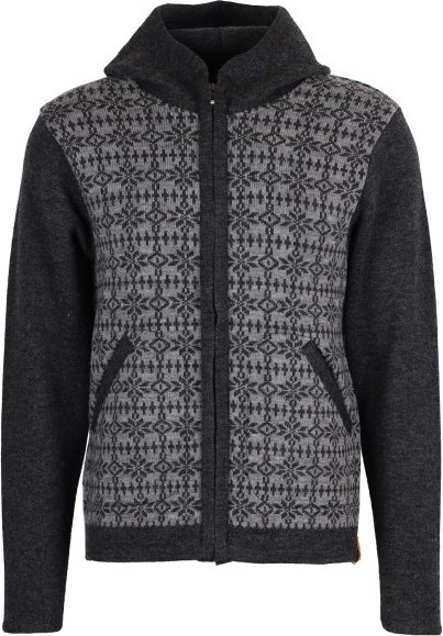 Albmerino - Kapuzen Jacke Norweger - Zip-Hoodie Gr XL grau/schwarz