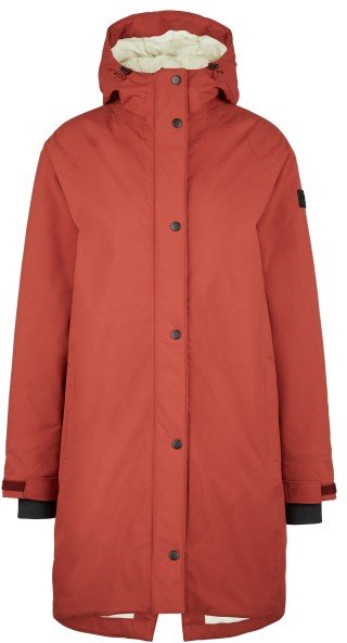 Stoic - Women's Mountainwool MMXX UppsalaSt. Oversized Coat - Mantel Gr XL rot