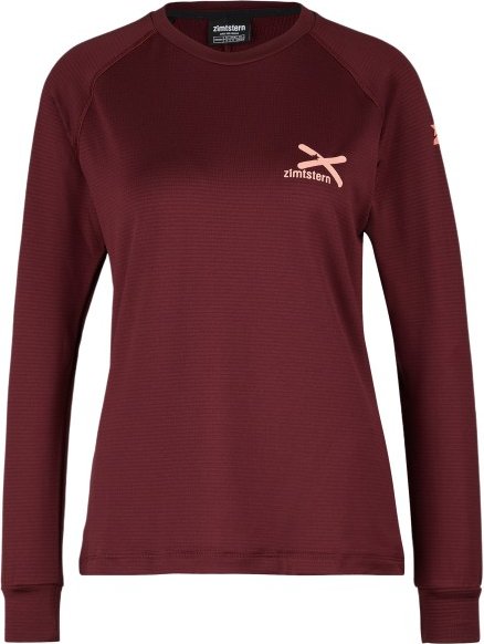 Thumbnail - Zimtstern - Women's Crewz Shirt L/S - Fleecepullover Gr M rot