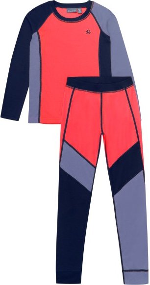 Color Kids - Kid's Ski Underwear Colorblock - Kunstfaserunterwäsche Gr 116 bunt