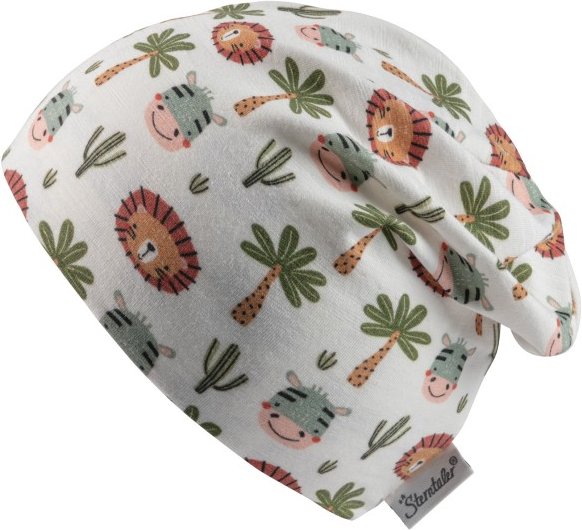 Sterntaler - Kid's Slouch-Beanie Safaritiere - Mütze Gr 43 cm grau