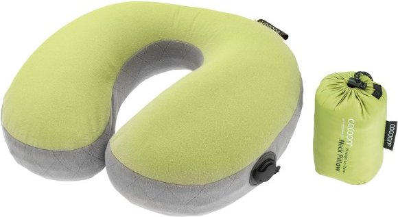 Cocoon - U-Shaped Air Core Pillow Ultralight - Kissen Gr 35 x 30 x 12 cm wasabi /grau