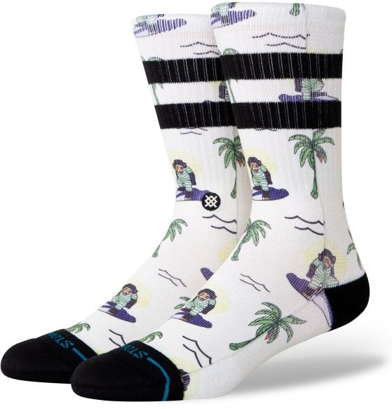 Stance - Surfin Monkey Crew - Multifunktionssocken Gr 43-47 weiß