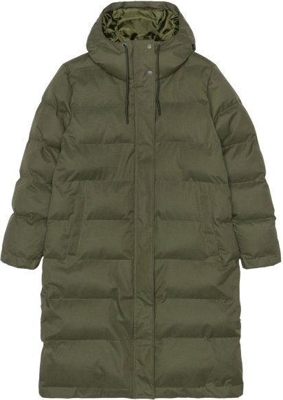 Selfhood - Women's Hooded Puffer Coat - Mantel Gr L oliv