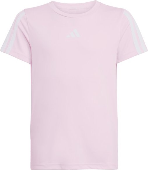 Thumbnail - adidas - Kid's Training Essential 3 Stripes Tee - T-Shirt Gr 164 rosa