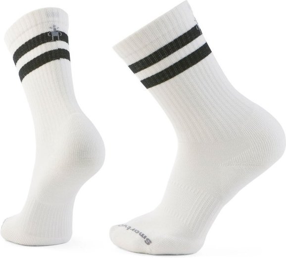 Thumbnail - Smartwool - Everyday Athletic Striped Crew Socks - Multifunktionssocken Gr XL grau/weiß