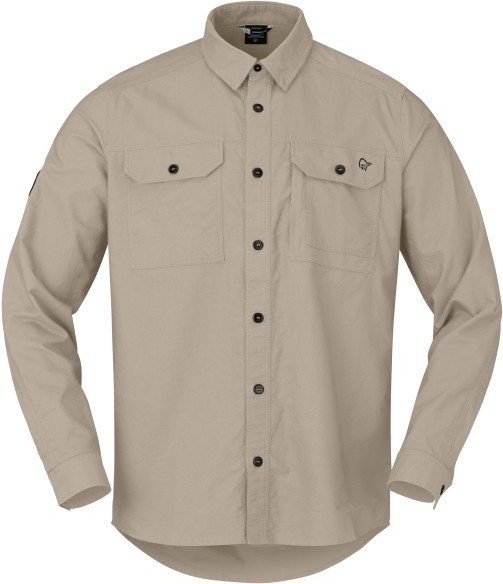 Norrøna - Femund Cotton Shirt - Hemd Gr XL beige