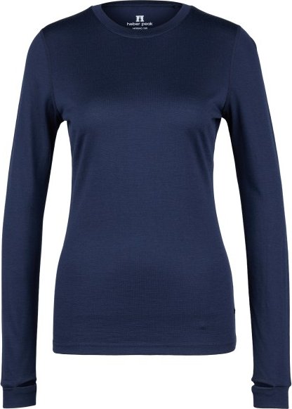 Thumbnail - Heber Peak - Women's Merino190 RootHe. L/S - Merinounterwäsche Gr 3XL blau