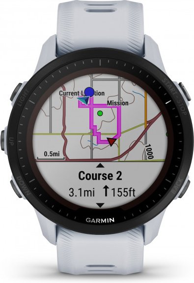 Garmin - Forerunner 955 Solar - Multifunktionsuhr weiß/schwarz