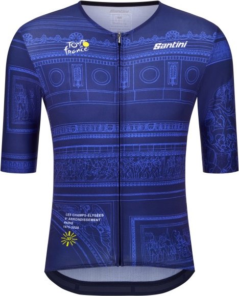 Thumbnail - Santini - TDF Arrivée Arc De Triomphe Jersey - Radtrikot Gr XL blau