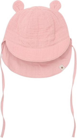 Huttelihut - Kid's Summer Hat Bear Ears Muslin - Hut Gr 62/68 rosa