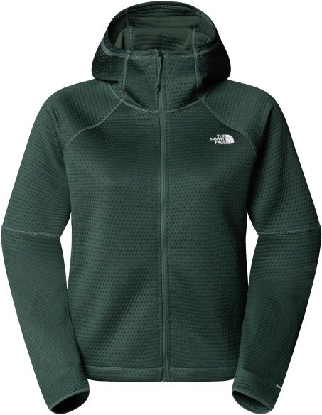 The North Face - Women's Dotknit Thermal Fullzip Hoodie - Fleecejacke Gr S grün/blau