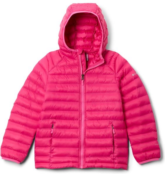Columbia - Kid's Powder Pass Hooded Jacket - Kunstfaserjacke Gr S rosa