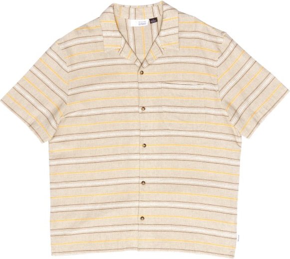Mazine - Striped Linen-Mix Resort Shirt - Hemd Gr M beige