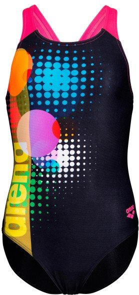 Arena - Girl's Dots Swimsuit Swim Pro Back - Badeanzug Gr 116 blau