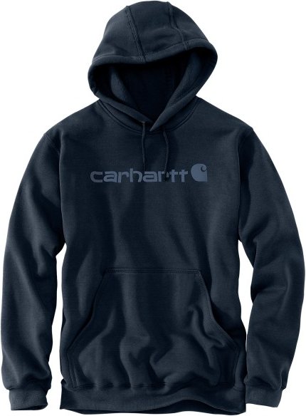 Carhartt - Signature Logo Sweatshirt - Hoodie Gr L blau