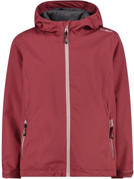 CMP - Girl's Jacket Fix Hood WP - Regenjacke Gr 128 rot/rosa