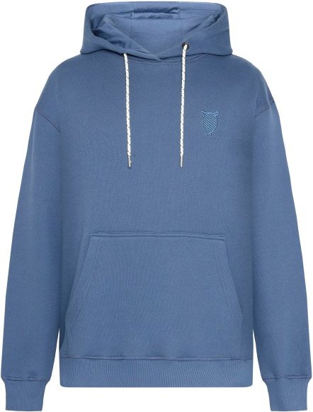 KnowledgeCotton Apparel - Loose Kangaroo Pocket Sweat with Embroidery - Hoodie Gr XL blau