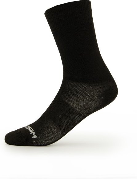 Wrightsock - Coolmesh II Crew - Wandersocken Gr L schwarz