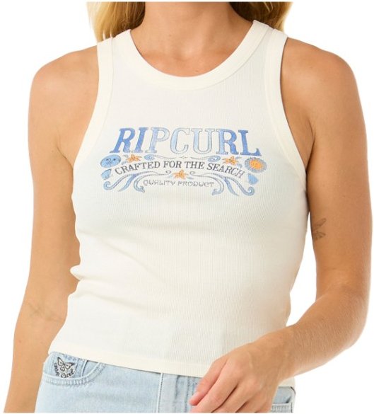 Rip Curl - Women's Luna Ribbed Tank - Top Gr XS beige/weiß