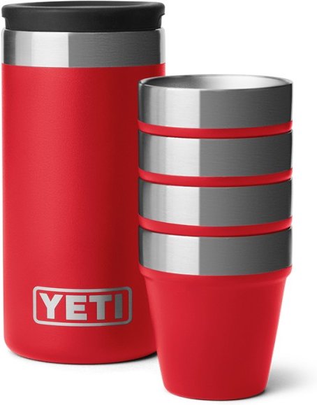 Yeti Coolers - Shot Glasses & Case - Becher Gr 50 ml rot