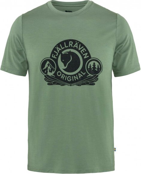 Fjällräven - Abisko Wool Classic S/S - Merinoshirt Gr L grün