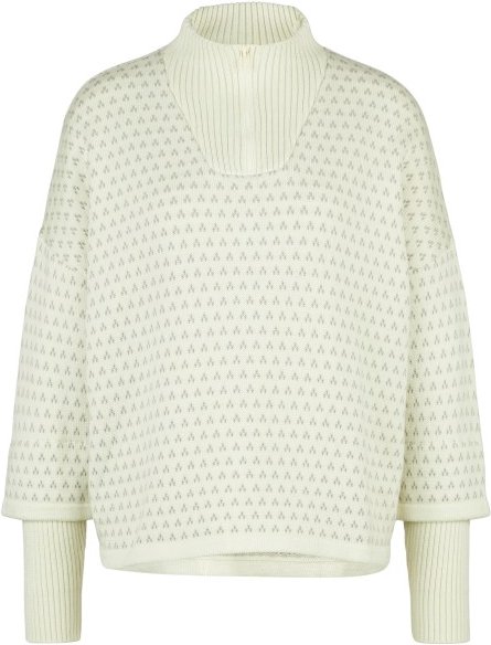 Stoic - Women's Heavy MerinoKnit MMXX.Norbotten Half Zip - Merinopullover Gr L beige