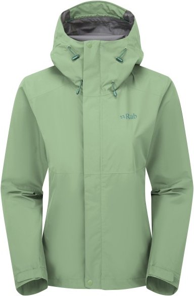 Thumbnail - Rab - Women's Downpour Jacket - Regenjacke Gr 38 grün