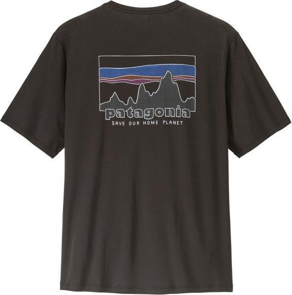 Patagonia - Cap Cool Daily Shirt '73 Skyline - Funktionsshirt Gr XS schwarz