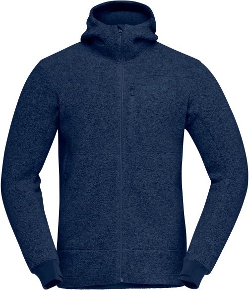 Norrøna - Femund Warmwool3 Hood - Fleecejacke Gr S blau