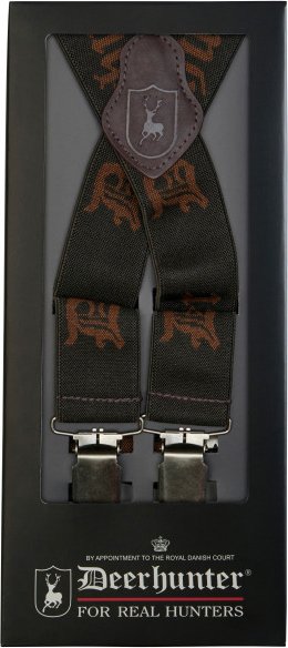 Deerhunter - Logo Braces With Clips - Hosenträger Gr 120 cm schwarz
