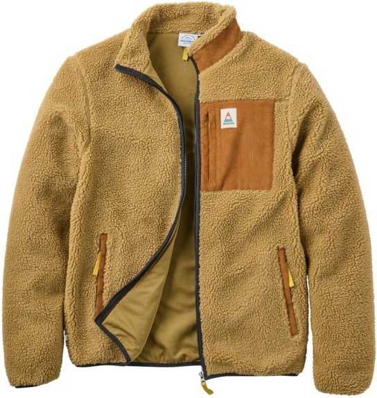 Thumbnail - Passenger - Trekker Recycled Deep-Pile Sherpa Fleece - Fleecejacke Gr M beige/braun