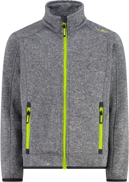CMP - Boy's Jacket Jacquard Knitted - Fleecejacke Gr 92 grau