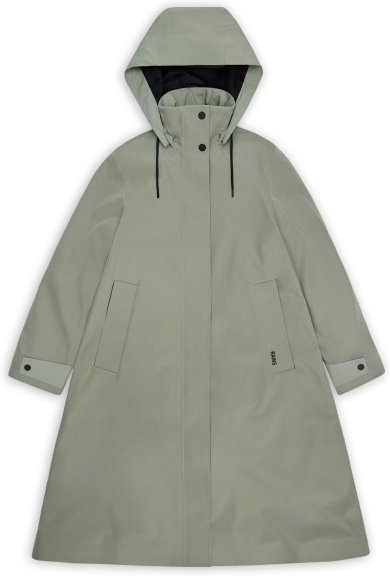 Thumbnail - Rains - Women's Suva Vision Softshell A-Line Jacket W3T2 - Regenmantel Gr L oliv