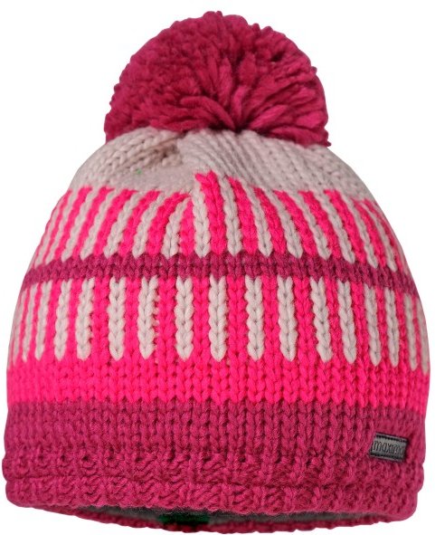 maximo - Kid's Mütze mit Pompon - Mütze Gr 49-51 cm rosa