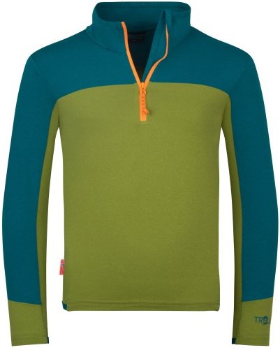 Trollkids - Kid's Steinkjer Shirt - Funktionsshirt Gr 128 oliv