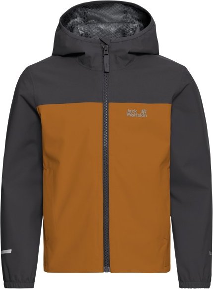 Jack Wolfskin - Kid's Adventuretribe 2L Jacket - Regenjacke Gr 164 braun/grau