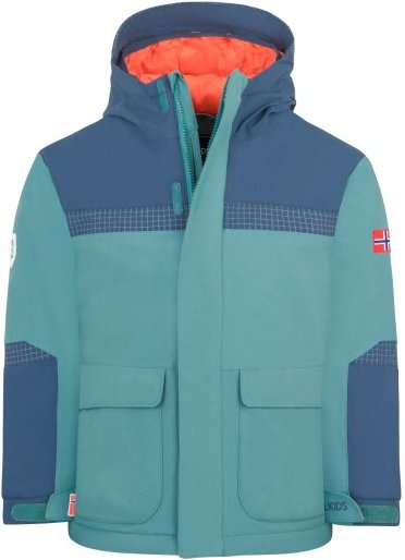 Thumbnail - Trollkids - Kid's Finnmark Jacket XT - Winterjacke Gr 128 türkis