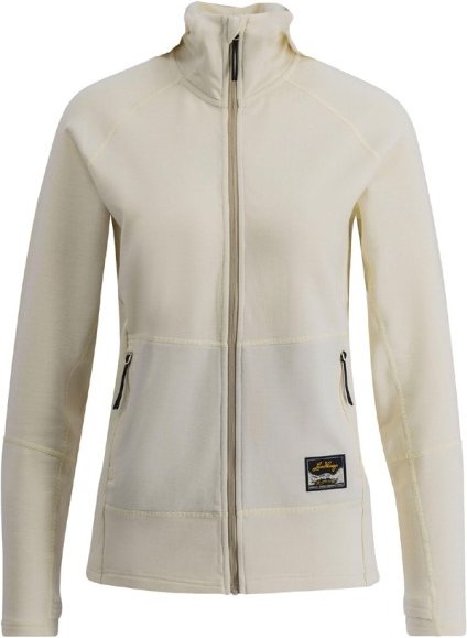 Lundhags - Women's Tived Merino Full Zip - Merinohoodie Gr L grau/beige