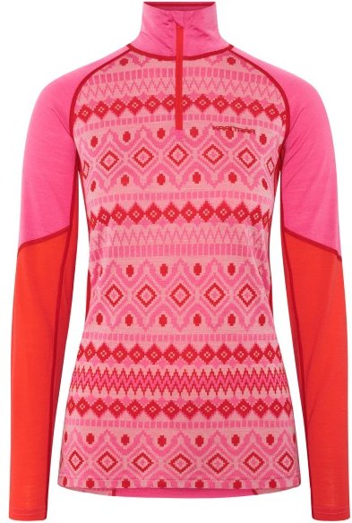 Kari Traa - Women's Malia Half Zip - Merinounterwäsche Gr S rosa