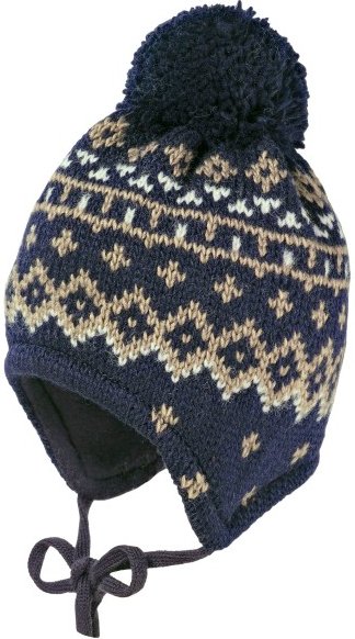 maximo - Kid's Mini-Mütze Jacquard Norweger - Mütze Gr 47-49 cm grau