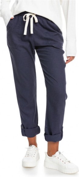 Roxy - Women's On The Seashore Linen Cargo Trousers - Freizeithose Gr S blau