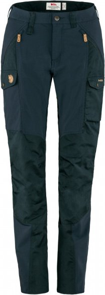 Fjällräven - Women's Nikka Trousers Curved - Trekkinghose Gr 44 - Raw Length blau